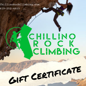 Rock Climbing Gift Certificate